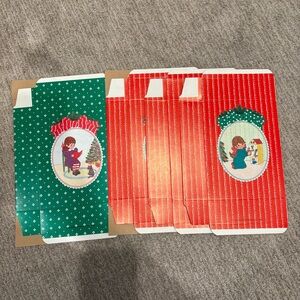 Vintage 1980 Jeanmarie Creations 4 Christmas Gift Boxes